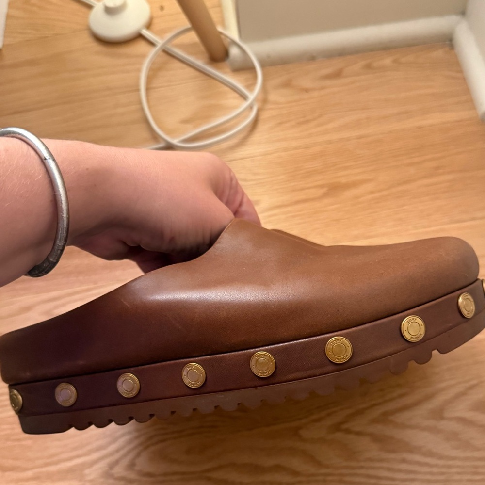 Tory Burch studded leather mules